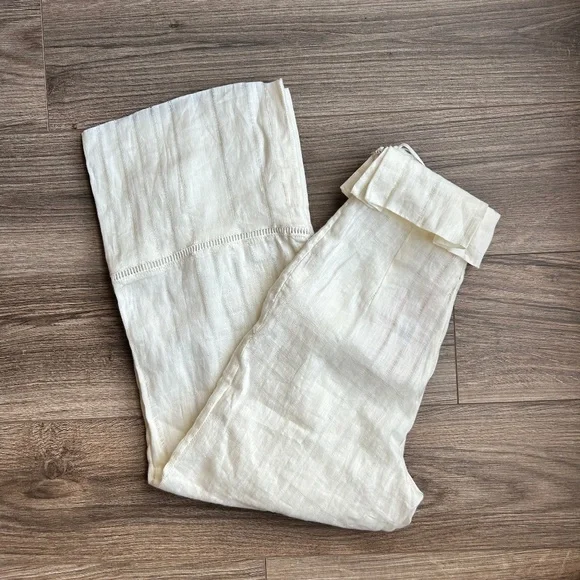 New! Cult Gaia Elle Cream Linen Pantsxxs